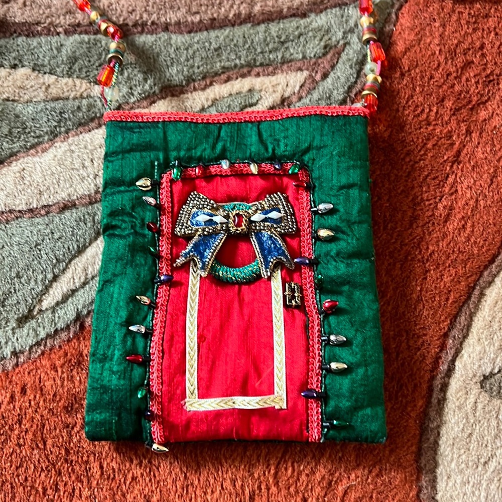 Vintage Mary Frances holiday bag